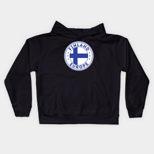 Finland Europe Kids Hoodie